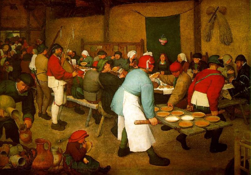 BRUEGEL, Pieter the Elder Peasant wedding fg